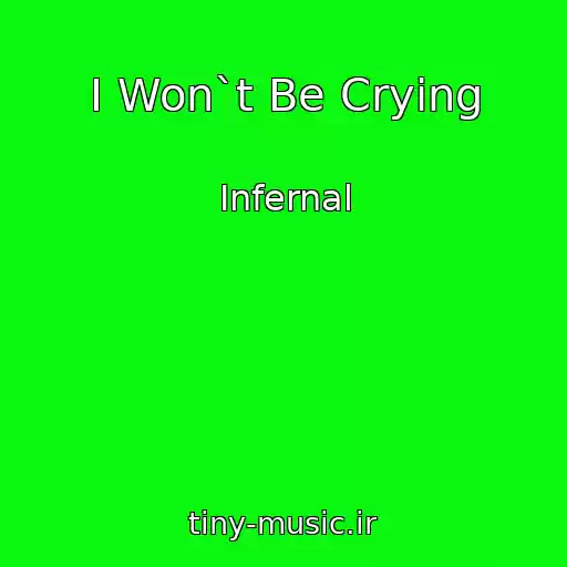 کاور آهنگ I Won`t Be Crying از Infernal