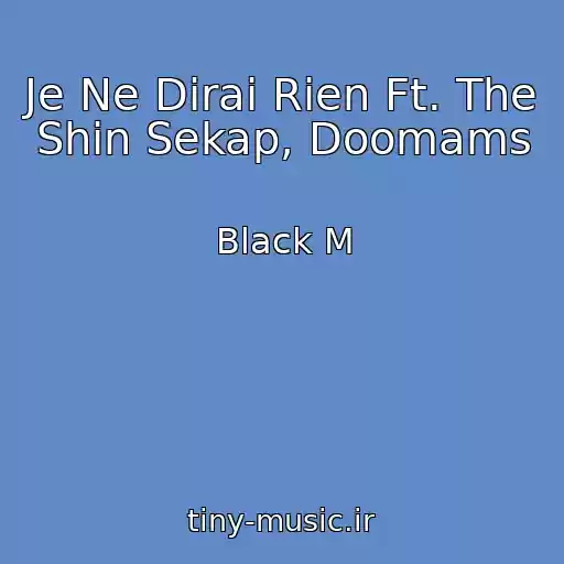 کاور آهنگ Je Ne Dirai Rien Ft. The Shin Sekap, Doomams از Black M