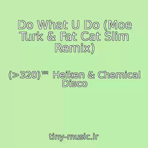 کاور آهنگ Do What U Do (Moe Turk & Fat Cat Slim Remix) از (>320)™ Heiken & Chemical Disco
