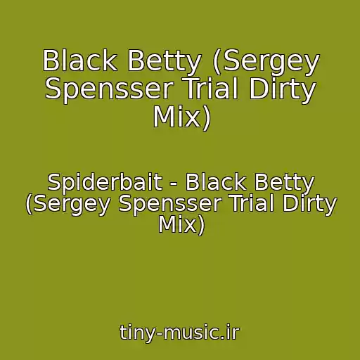 کاور آهنگ Black Betty (Sergey Spensser Trial Dirty Mix) از Spiderbait - Black Betty (Sergey Spensser Trial Dirty Mix)