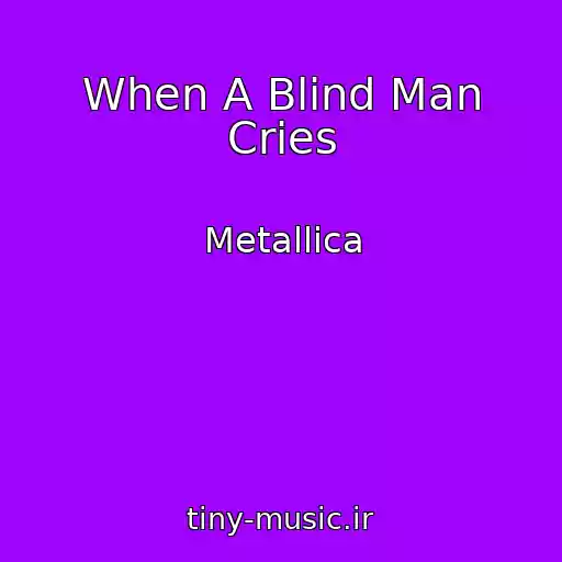 کاور آهنگ When A Blind Man Cries از Metallica