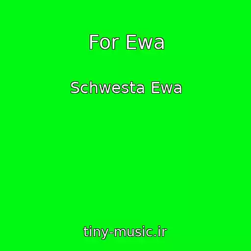 کاور آهنگ For Ewa از Schwesta Ewa