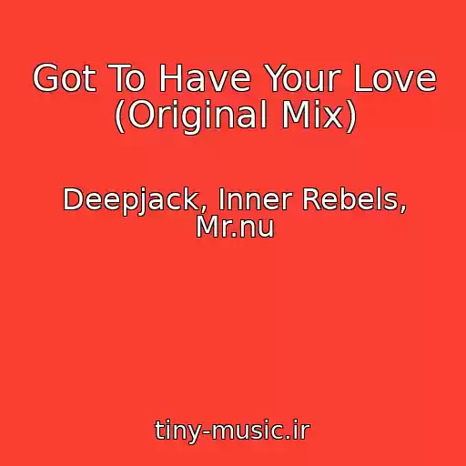 کاور آهنگ Got To Have Your Love (Original Mix) از Deepjack, Inner Rebels, Mr.nu