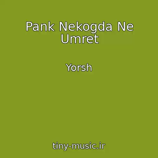 کاور آهنگ Pank Nekogda Ne Umret از Yorsh