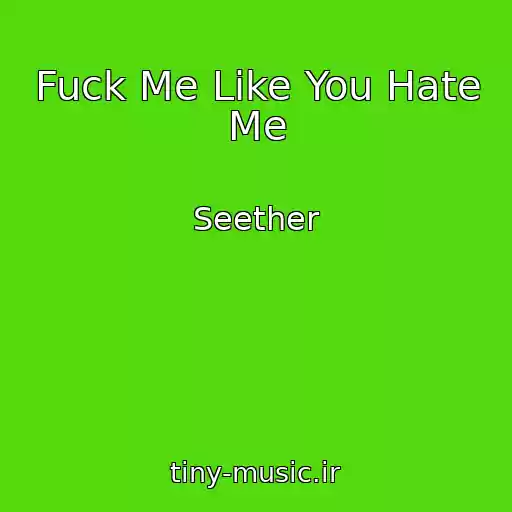 کاور آهنگ Fuck Me Like You Hate Me از Seether