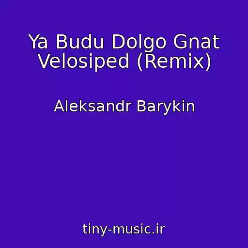 کاور آهنگ Ya Budu Dolgo Gnat Velosiped (Remix) از Aleksandr Barykin