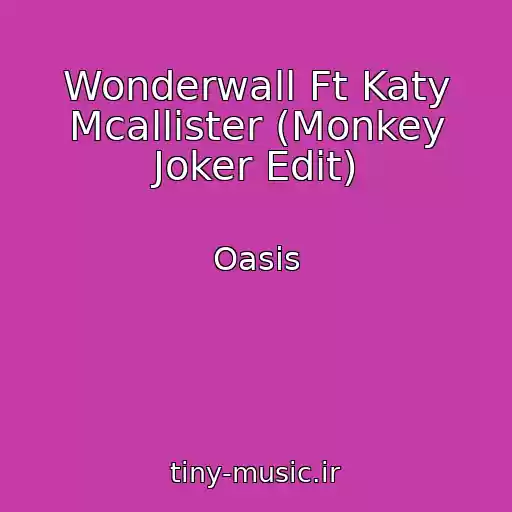 کاور آهنگ Wonderwall Ft Katy Mcallister (Monkey Joker Edit) از Oasis