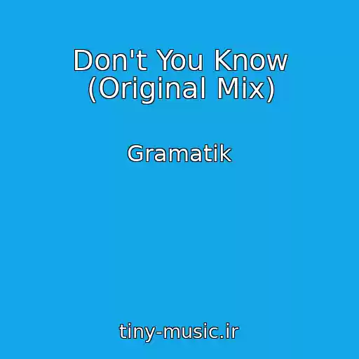 کاور آهنگ Don't You Know (Original Mix) از Gramatik