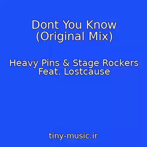 کاور آهنگ Dont You Know (Original Mix) از Heavy Pins & Stage Rockers Feat. Lostcause