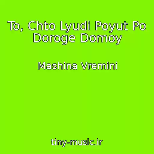کاور آهنگ To, Chto Lyudi Poyut Po Doroge Domoy از Mashina Vremini