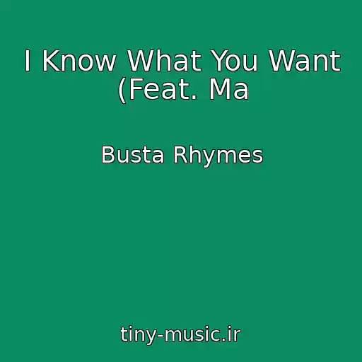 کاور آهنگ I Know What You Want (Feat. Ma از Busta Rhymes