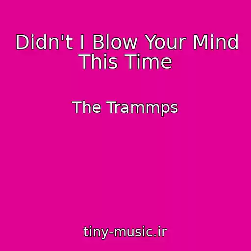 کاور آهنگ Didn't I Blow Your Mind This Time از The Trammps