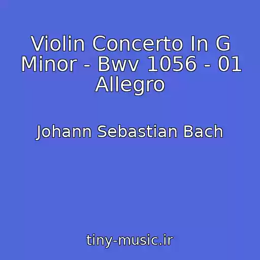 کاور آهنگ Violin Concerto In G Minor - Bwv 1056 - 01 Allegro از Johann Sebastian Bach