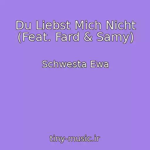 کاور آهنگ Du Liebst Mich Nicht (Feat. Fard & Samy) از Schwesta Ewa