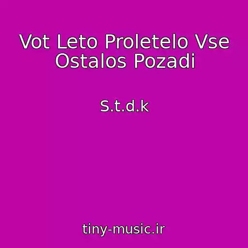کاور آهنگ Vot Leto Proletelo Vse Ostalos Pozadi از S.t.d.k