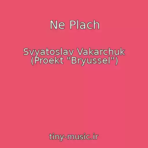 کاور آهنگ Ne Plach از Svyatoslav Vakarchuk (Proekt "Bryussel")