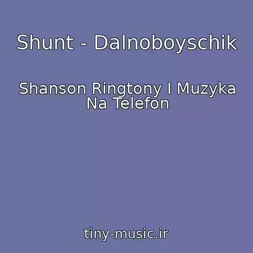 کاور آهنگ Shunt - Dalnoboyschik از Shanson Ringtony I Muzyka Na Telefon