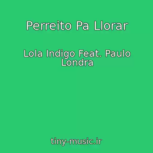 کاور آهنگ Perreito Pa Llorar از Lola Indigo Feat. Paulo Londra