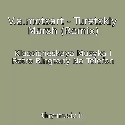 کاور آهنگ V.a.motsart - Turetskiy Marsh (Remix) از Klassicheskaya Muzyka I Retro Ringtony Na Telefon