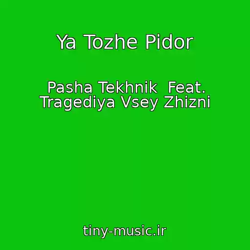 کاور آهنگ Ya Tozhe Pidor از Pasha Tekhnik  Feat. Tragediya Vsey Zhizni