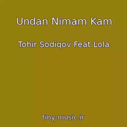 کاور آهنگ Undan Nimam Kam از Tohir Sodiqov Feat Lola