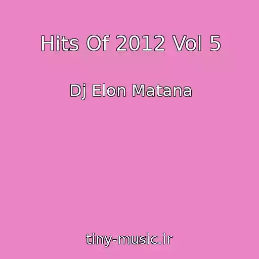 کاور آهنگ Hits Of 2012 Vol 5 از Dj Elon Matana