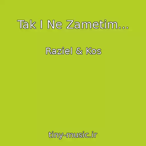 کاور آهنگ Tak I Ne Zametim... از Raziel & Kos