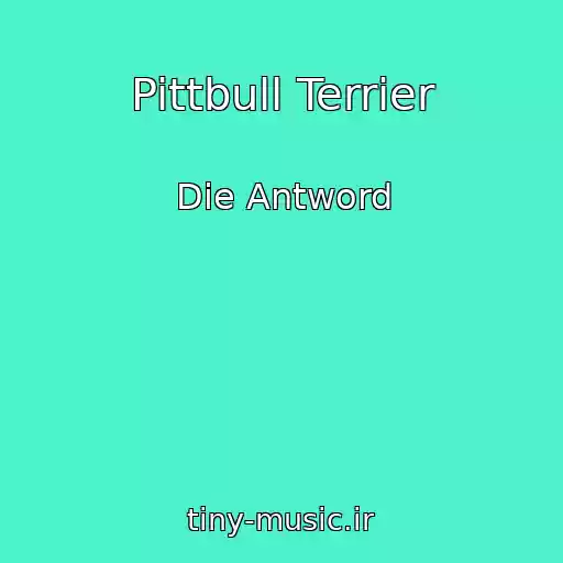 کاور آهنگ Pittbull Terrier از Die Antword