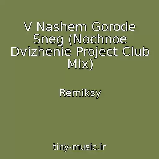 کاور آهنگ V Nashem Gorode Sneg (Nochnoe Dvizhenie Project Club Mix) از Remiksy