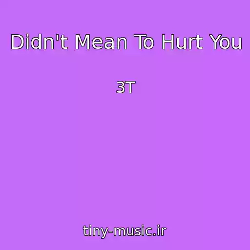 کاور آهنگ Didn't Mean To Hurt You از 3T