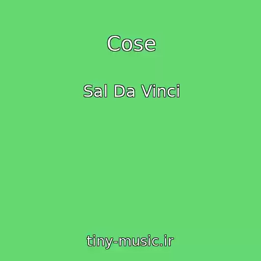 کاور آهنگ Cose از Sal Da Vinci