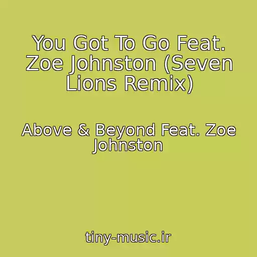 کاور آهنگ You Got To Go Feat. Zoe Johnston (Seven Lions Remix) از Above & Beyond Feat. Zoe Johnston