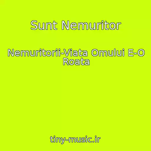 کاور آهنگ Sunt Nemuritor از Nemuritorii-Viata Omului E-O Roata