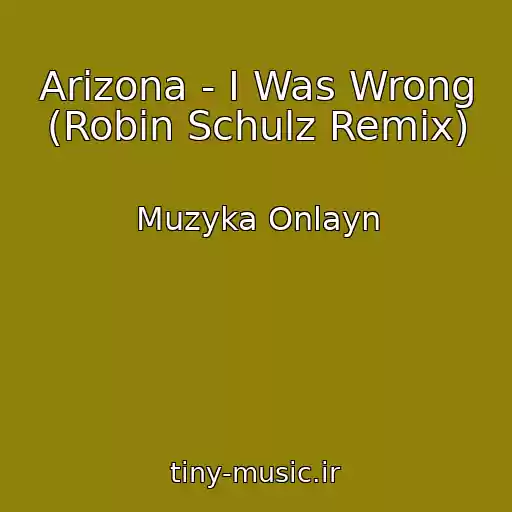 کاور آهنگ Arizona - I Was Wrong (Robin Schulz Remix) از Muzyka Onlayn