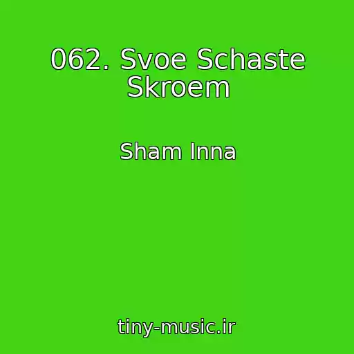 کاور آهنگ 062. Svoe Schaste Skroem از Sham Inna