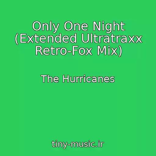 کاور آهنگ Only One Night (Extended Ultratraxx Retro-Fox Mix) از The Hurricanes