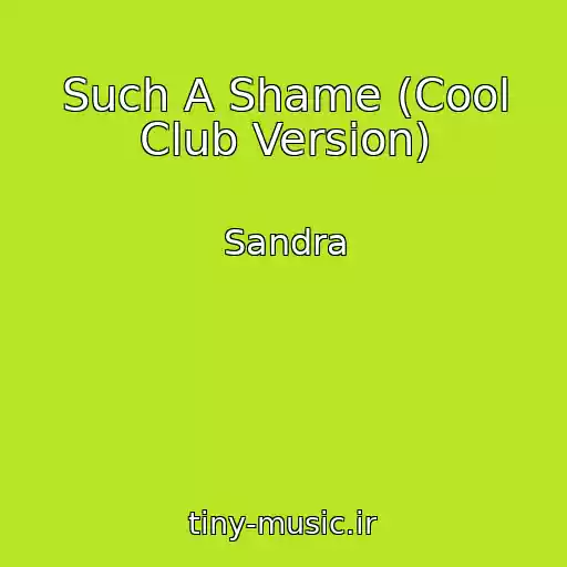 کاور آهنگ Such A Shame (Cool Club Version) از Sandra