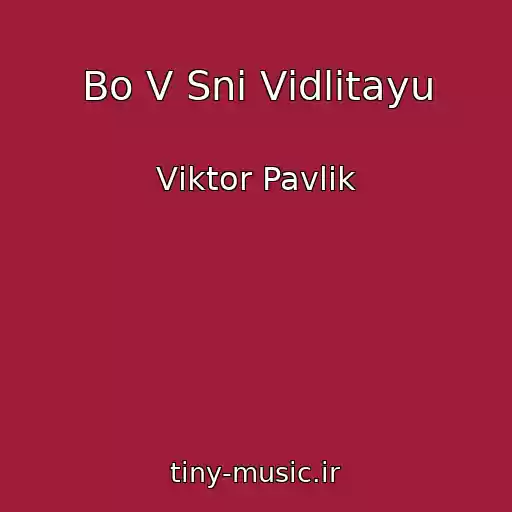 کاور آهنگ Bo V Snі Vіdlіtayu از Vіktor Pavlіk