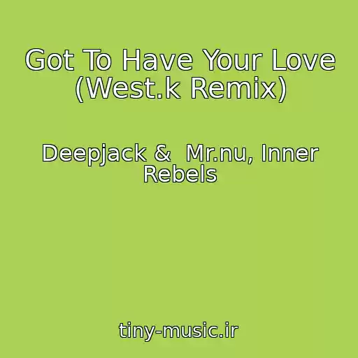 کاور آهنگ Got To Have Your Love (West.k Remix) از Deepjack &  Mr.nu, Inner Rebels