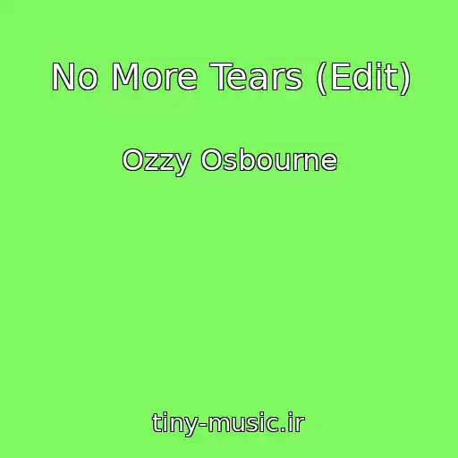کاور آهنگ No More Tears (Edit) از Ozzy Osbourne