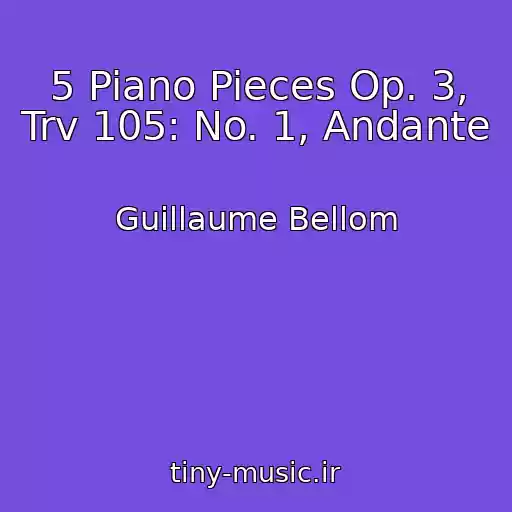 کاور آهنگ 5 Piano Pieces Op. 3, Trv 105: No. 1, Andante از Guillaume Bellom