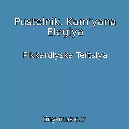 کاور آهنگ Pustelnik. Kam'yana Elegіya از Pіkkardіyska Tertsіya