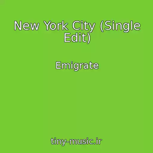 کاور آهنگ New York City (Single Edit) از Emigrate
