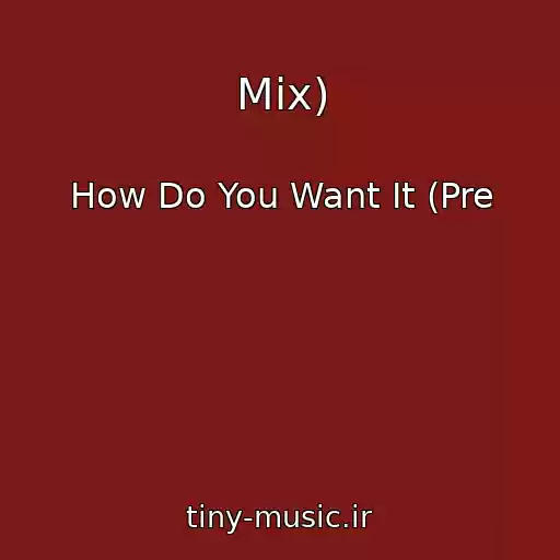کاور آهنگ Mix) از How Do You Want It (Pre