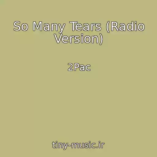 کاور آهنگ So Many Tears (Radio Version) از 2Pac