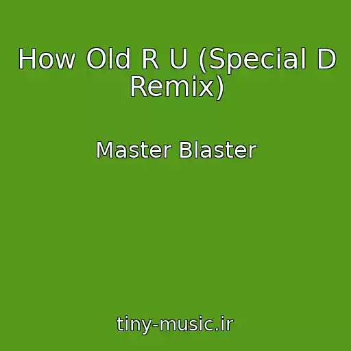 کاور آهنگ How Old R U (Special D Remix) از Master Blaster