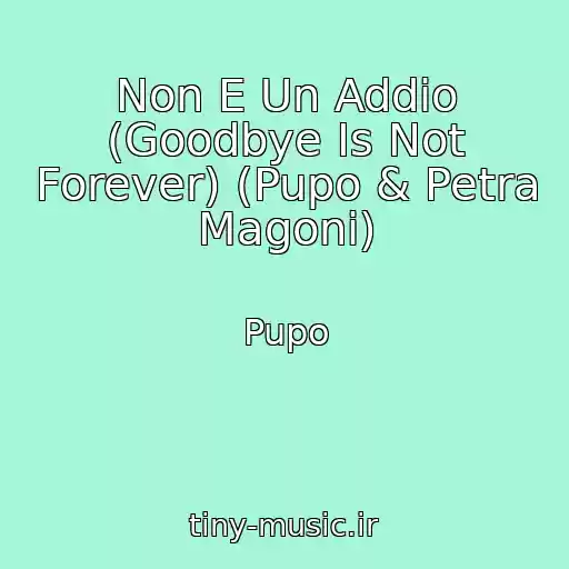 کاور آهنگ Non E Un Addio (Goodbye Is Not Forever) (Pupo & Petra Magoni) از Pupo