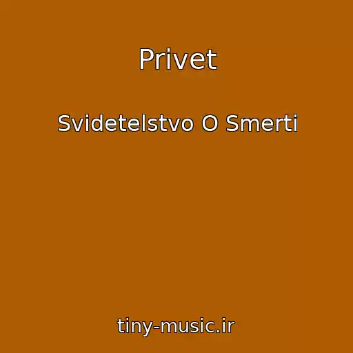 کاور آهنگ Privet از Svidetelstvo O Smerti