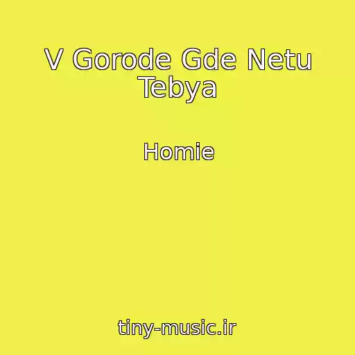 کاور آهنگ V Gorode Gde Netu Tebya از Homie