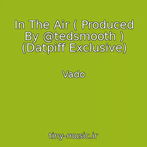 کاور آهنگ In The Air ( Produced By @tedsmooth ) (Datpiff Exclusive) از Vado